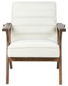 Fauteuil en velours blanc KISA_927244