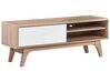 TV stolek světlé dřevo/bílá BUFFALO_824125
