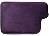 2 Seater Velvet Sofa Purple LOKKA_705471