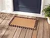 Felpudo SAGADA Beige/Negro 60 x 90 cm Fibra de coco