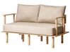 Ensemble de canapé et fauteuil en tissu beige ASKER_932681