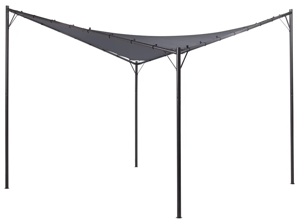 Pawilon ogrodowy AVENTINE 300 cm 300 cm Metal Ciemnoszary_1054260