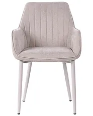 Set of 2 Dining Chairs WELLSTON Fabric Beige_1156641