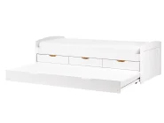 Trundle Bed Pine Wood PETIVILLE 90 x 200 cm (EU Single) White_939669