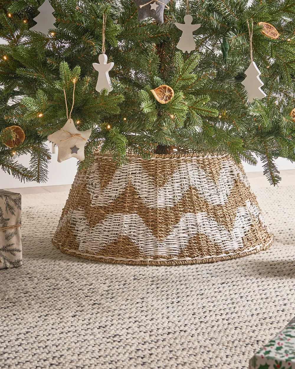 Copri base per albero di Natale HIVER 60 cm Alghe marine Naturale