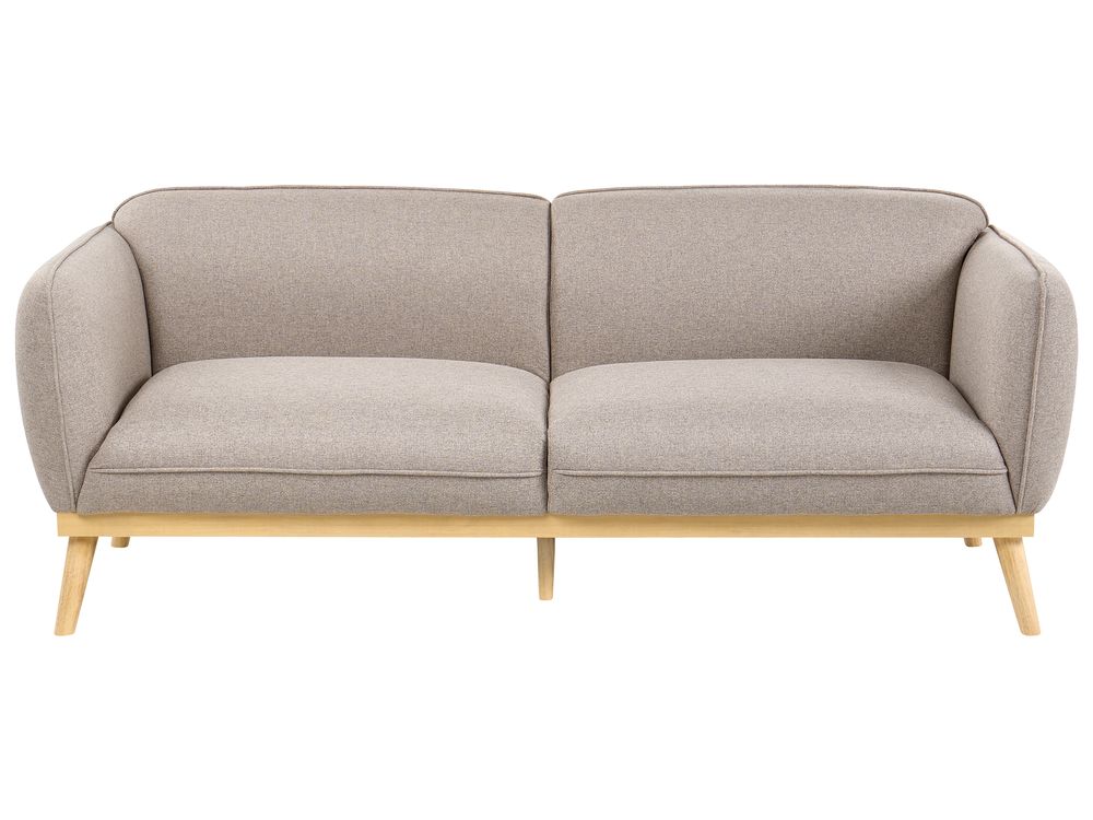 Sofa 3 Seater LJUNG Fabric Light Brown