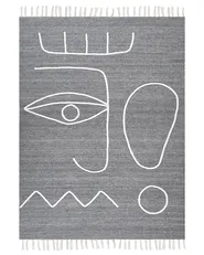 Tappeto per esterni YAVU Grigio 140 x 200 cm_852526