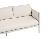 Set di divani angolari da giardino 5 posti TONARA Metallo Beige chiaro Lato destro_1125132