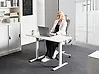 Electric Adjustable Standing Desk TAVARES 120 cm x 60 cm White