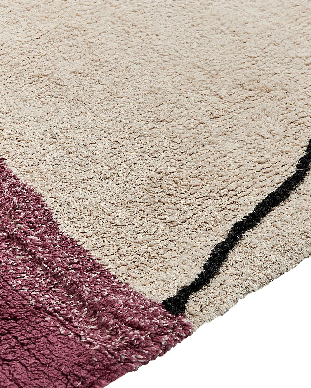 Rug AFSAR Light Beige 160 x 230 cm Cotton_839975