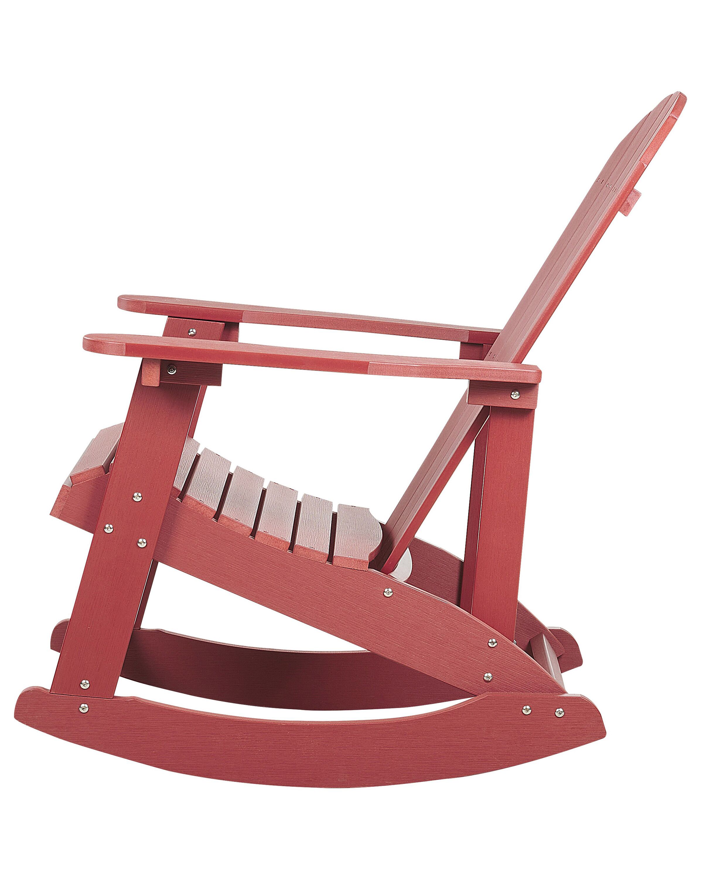 Garden Rocking Chair ADIRONDACK Red | Beliani.co.uk