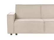 Corner Sofa Bed 3 Seater ROMEDAL II Fabric Beige Left Hand_971603