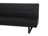 3-Sitzer Schlafsofa Kunstleder schwarz 189 cm DERBY_700273