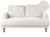 2 Seater Boucle Sofa White TUVE_927347