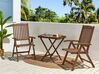 Acacia Wood Bistro Set Dark AMANTEA_871654