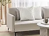 Set of 2 Decorative Cushions RAKYA 45 x 45 cm Faux Fur White Striped
