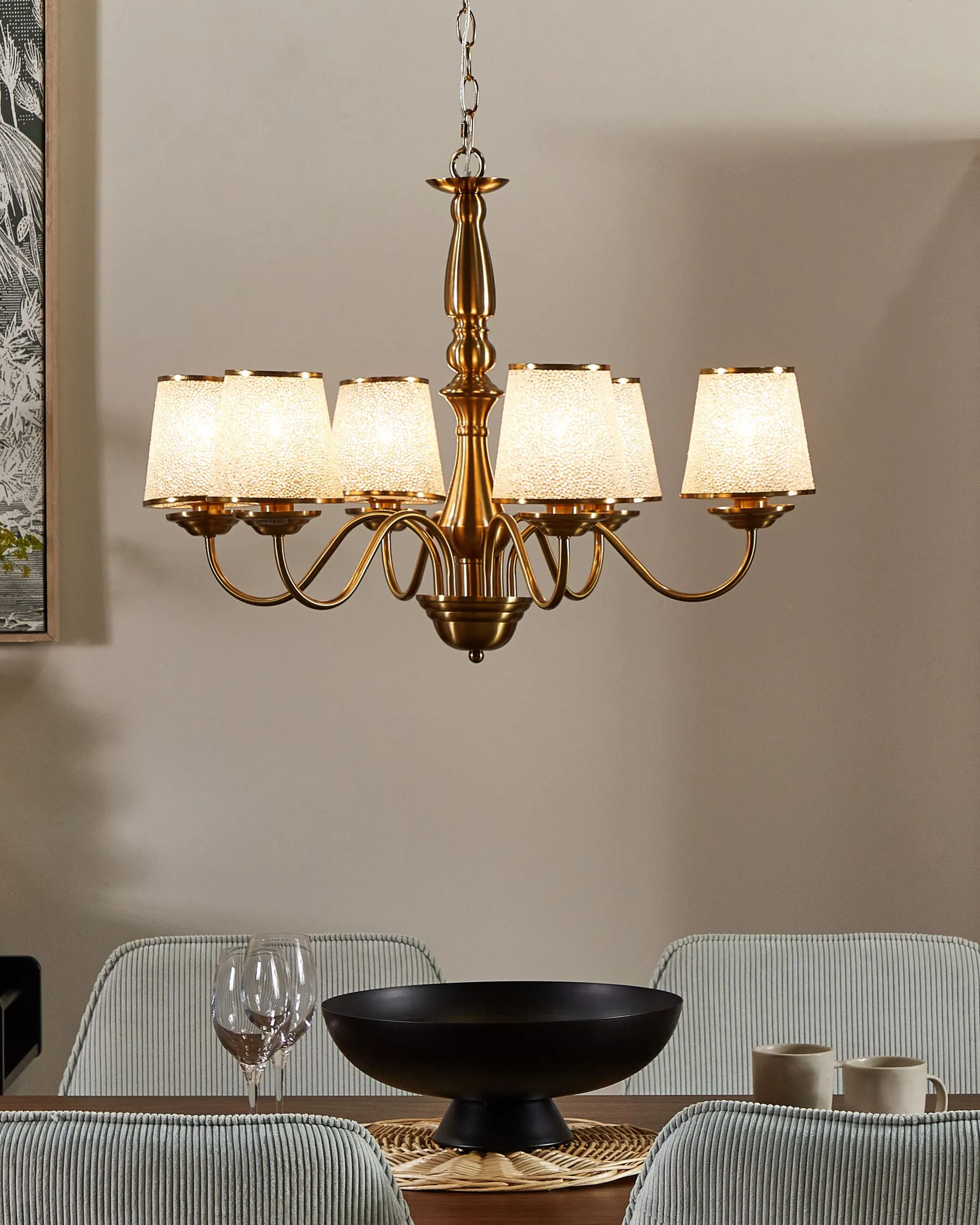 Chandelier BRADANO Metal Brass_825592