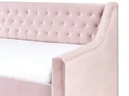 Trundle Bed Velvet MONTARGIS 90 x 200 cm (EU Single) Pink_1042159