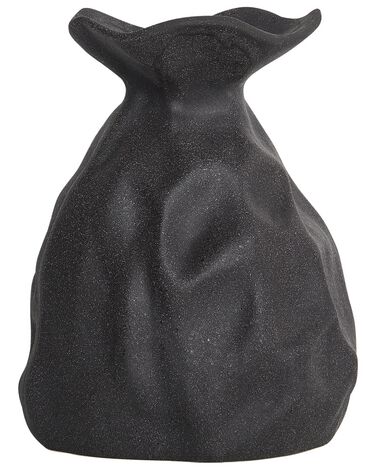 Vase 31 cm en grès noir COONTAIL