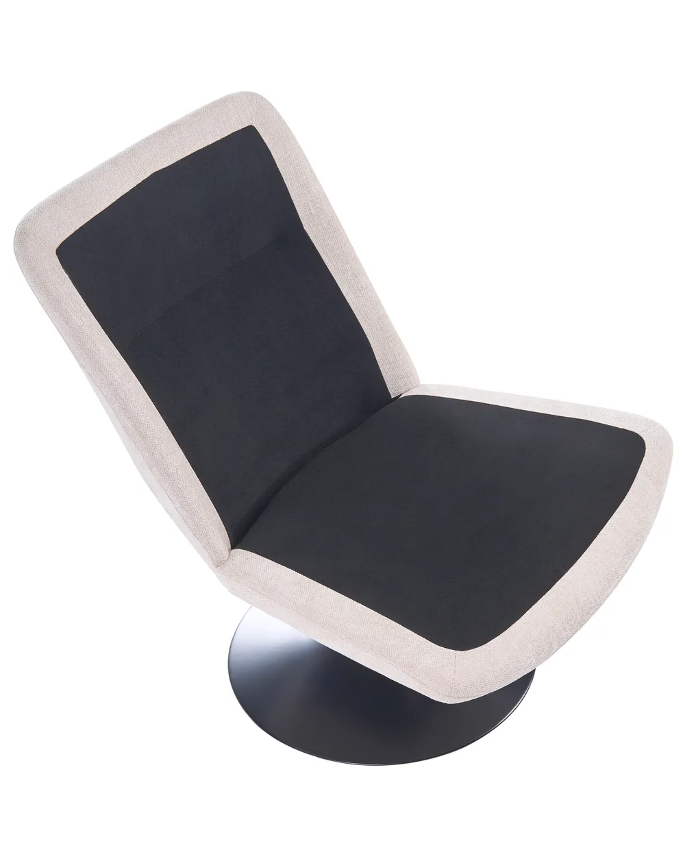 Swivel Armchair HOVET Light Beige_1061822