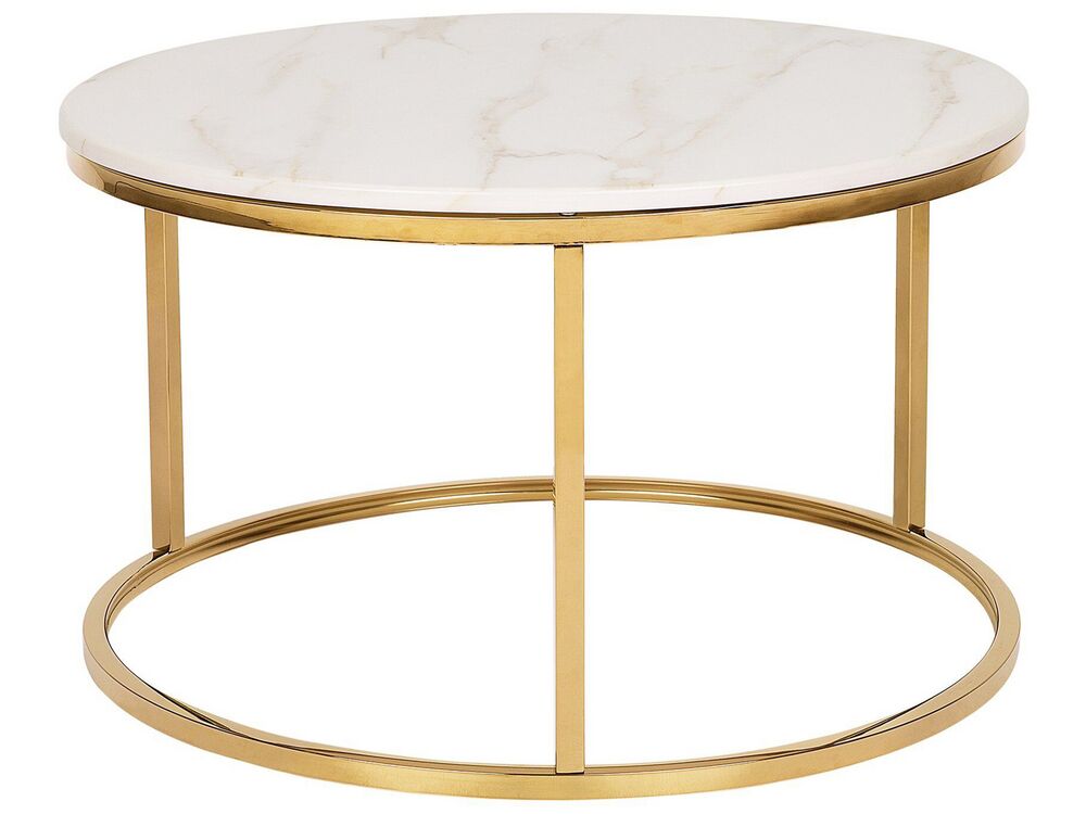 Mesa de centro CORAL Mármore/Dourado