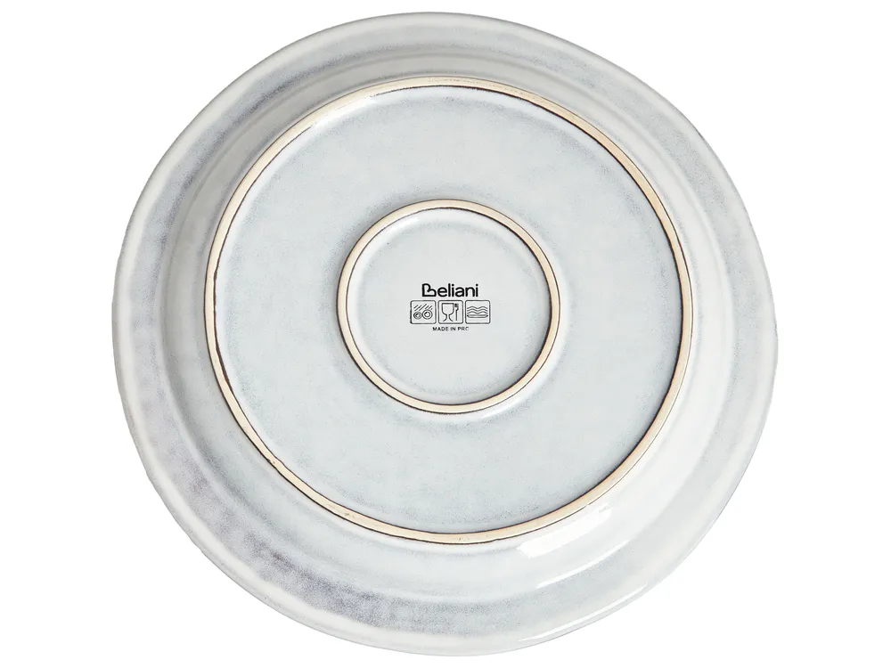 Set of 24 Dinnerware CHIVES Stoneware Light Grey_1002776