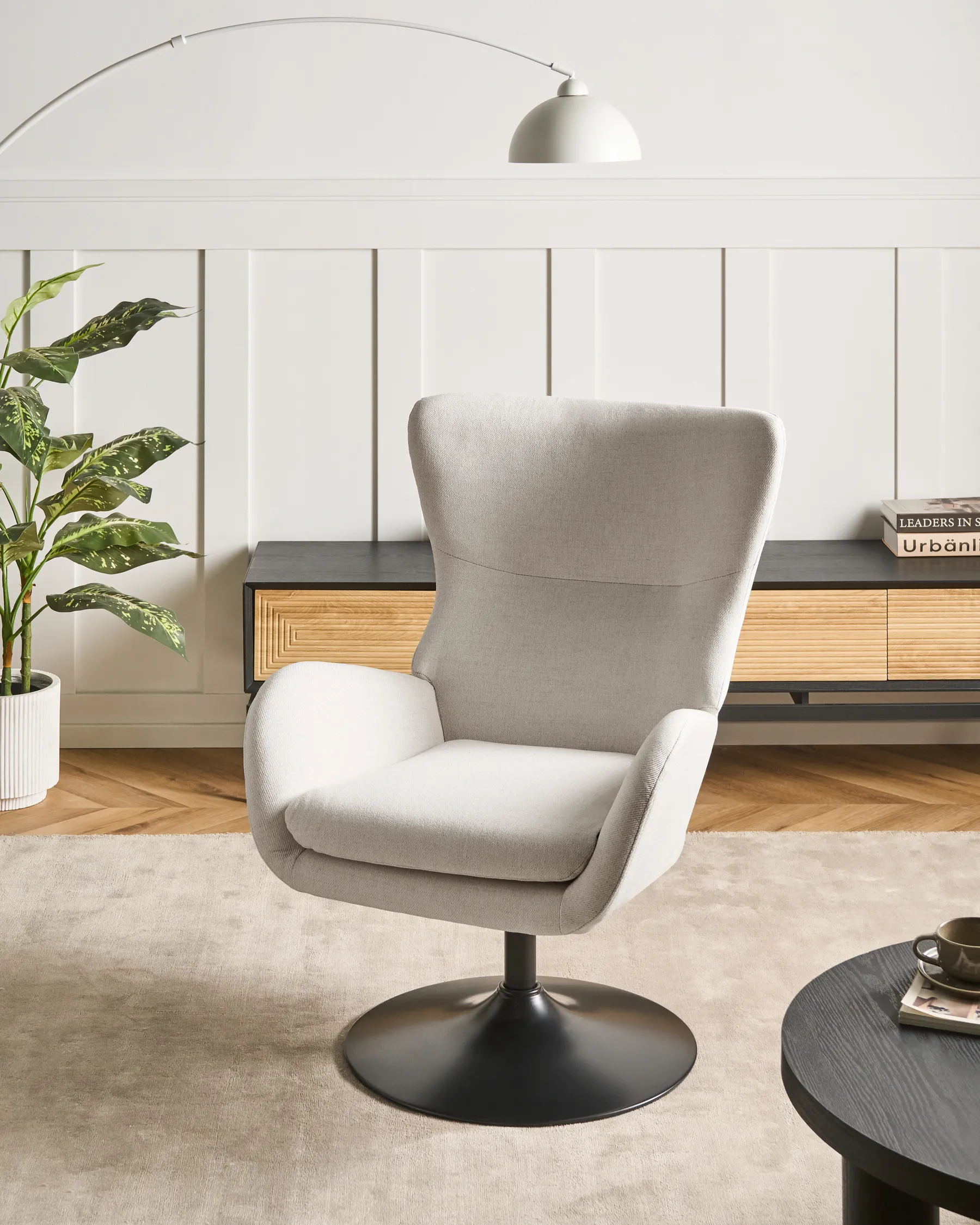 Swivel Armchair VIGGE Off-White_1061760