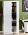 2 Door Metal Storage Cabinet White FELDSPAR_929638