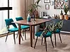 Extending Dining Table MASELA Dark Brown 90/120 cm 60 cm Wood