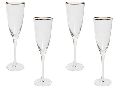 25 Flute Da Champagne In Plastica Trasparente - 150ml 25 Flute Da Champagne In Plastica Trasparente - 150ml