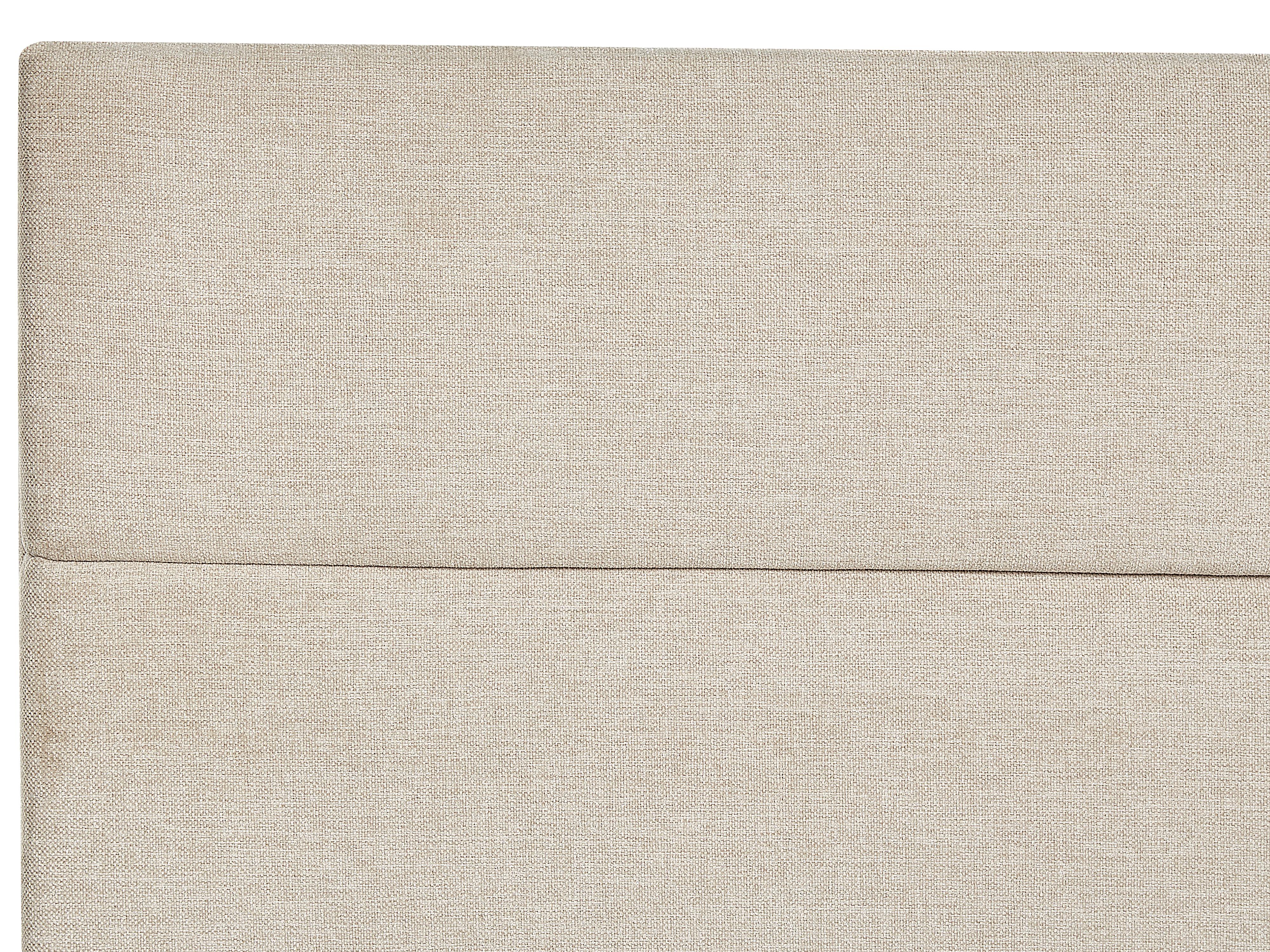 Lit boxspring avec rangement ARISTOCRAT Tissu Beige clair 180 x 200 cm_873781