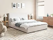 Bed Velvet LAVAUR 160 x 200 cm (EU King Size) Off-White_1179051
