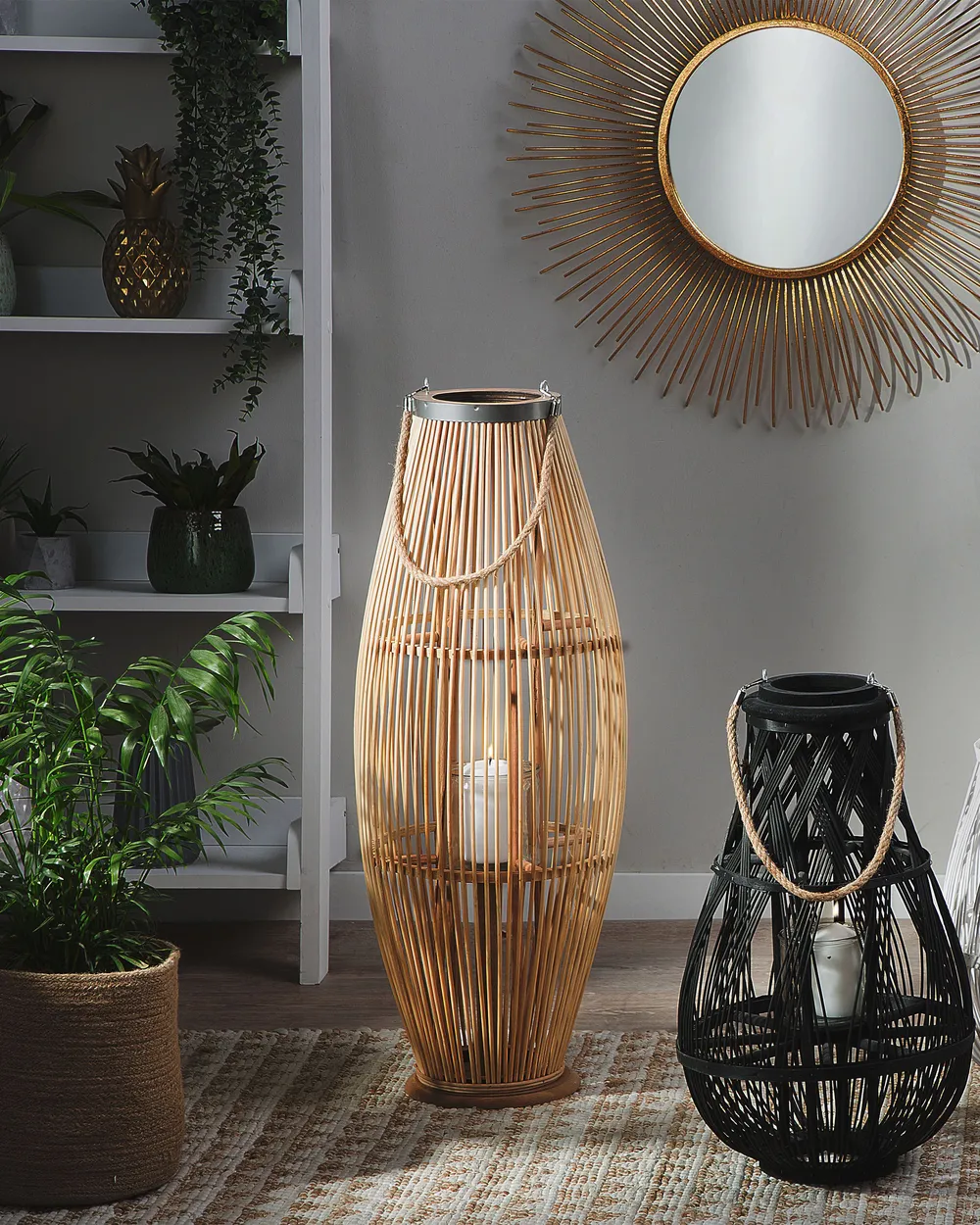 Lampion TAHITI 84 cm Bambus Naturalny