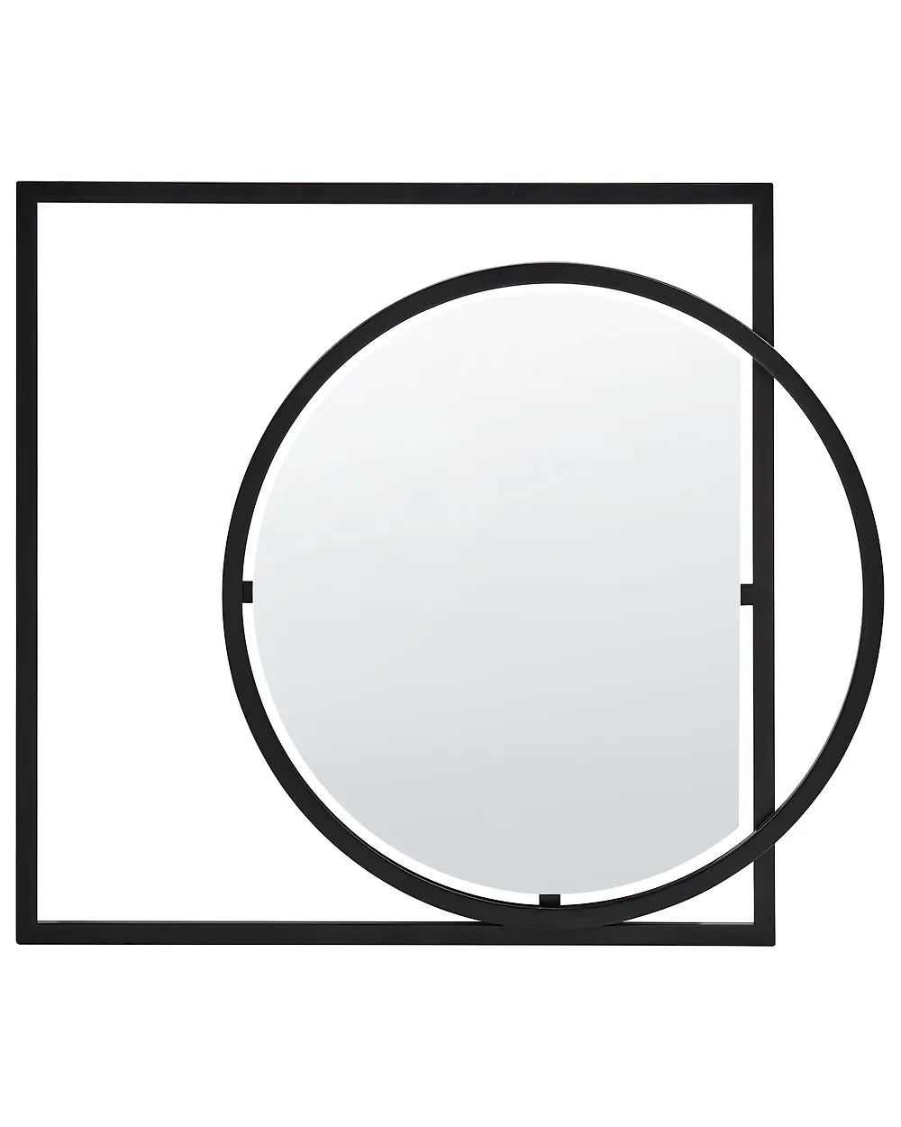 Wall Mirror AUXY 78 cm 70 cm Metal Black