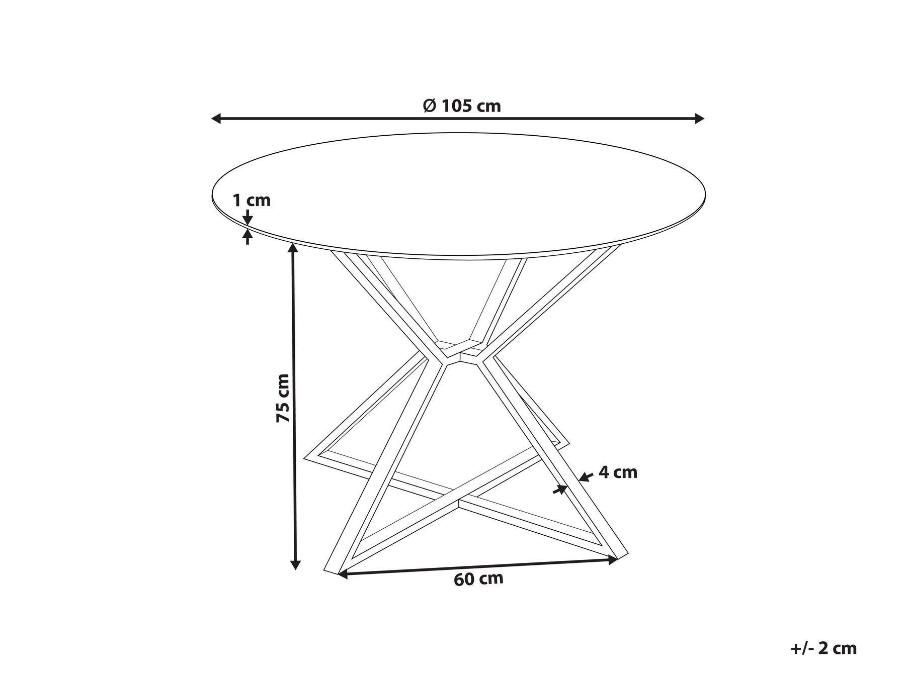 Glass Top Round Dining Table ⌀ 105 cm Black and Gold BOSCO_850606 Glass Top Round Dining Table ⌀ 105 cm Black and Gold BOSCO_850606