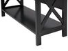 Home Office Set Dark Wood and Black FOSTER/HARWICH_843021