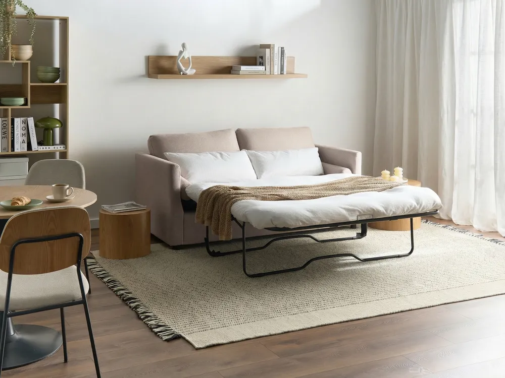 Sofa Bed INKOO Fabric Beige_1059862