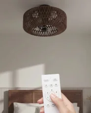 Deckenventilator mit Licht ESTERO mit Fernbedienung Braun_1176409