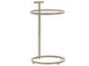 Beistelltisch Glas / Metall gold rund ⌀ 40 cm SHELBY_823960