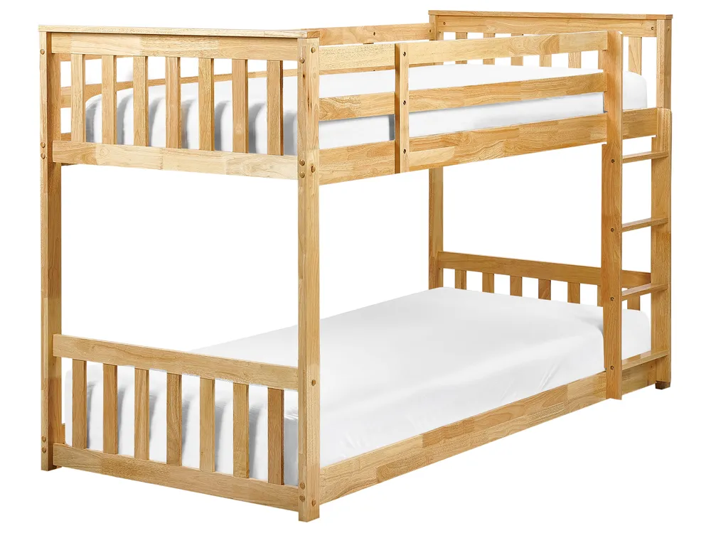 Letto A Castello In Legno Massello 90x200 E 140x200 Con Lavagna, Cassetti E Scaletta Armadio – Per 3 Bambini, Bianco, Certificato EN 747-1:2024