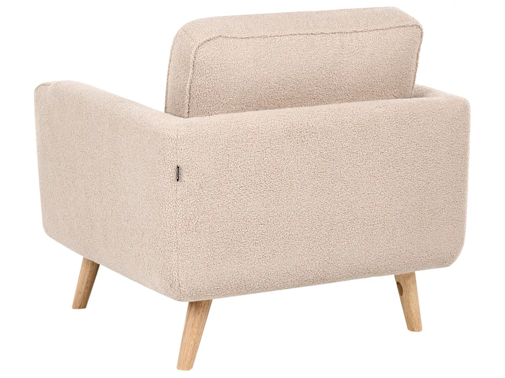 Living Room Set 4 Seater KILJA Boucle Beige_1113611
