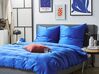 Housse de couette en satin de coton 135 x 200 cm bleu foncé HARMONRIDGE_815004