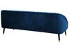 Soffa 3-sits sammet koboltblå ALSVAG_732212