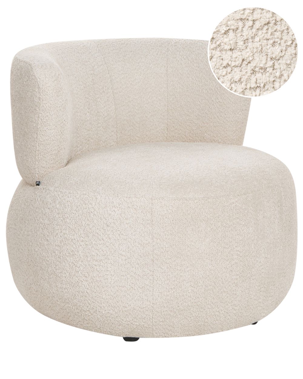 Sessel VOLDA Chenillegewebe Hellbeige
