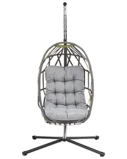 Hanging Chair with Stand GODRANO Metal Grey_1146527