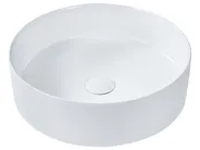 Countertop Basin TEBAR ⌀ 400 mm Ceramic White_922153