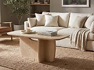 Dining Table TRAVERS Travertine Effect 180 cm 90 cm_1175114