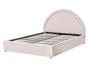 Ottoman Bed MOUZON Fabric Light Beige 140 x 200 cm (EU Double)_1019466