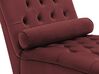 Chaise longue in velluto color borgogna MURET_750598