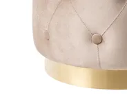 Bézs bársonypuff ⌀ 40 cm CARROLLTON_995941